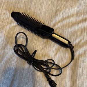 Panasonic 2 in 1 Black travel Hot Brush curler and straightener